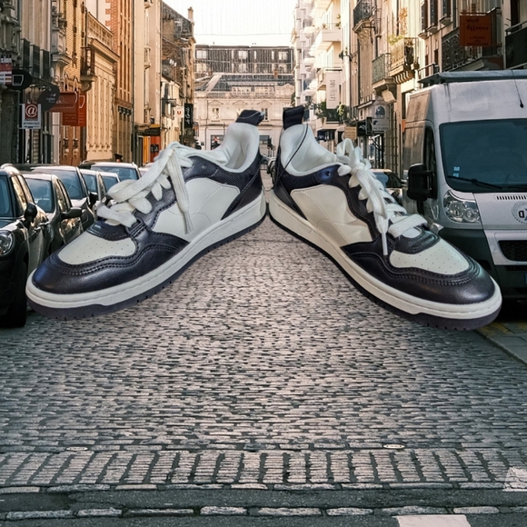 NWT Wild Fable Black And White Sneakers Size 7 - Picture 2 of 8